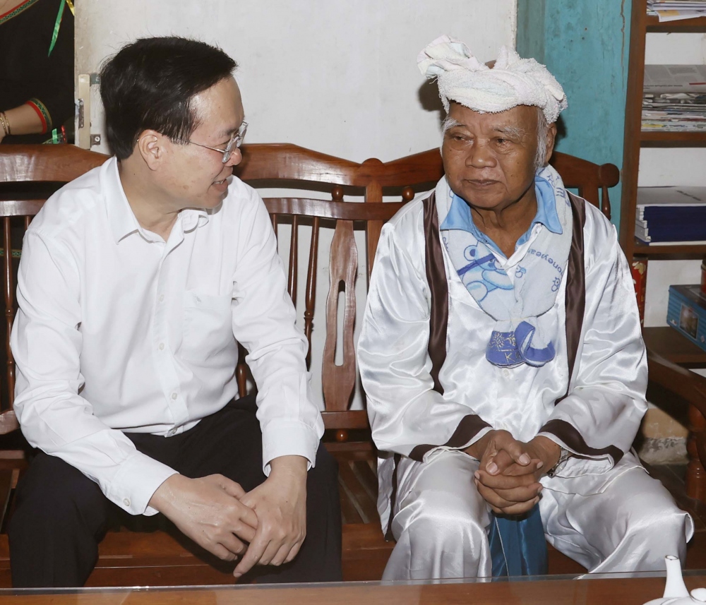 Chủ tịch nước Võ Văn Thưởng dự Ngày hội Đại đoàn kết toàn dân tộc tại Phú Yên- Ảnh 10.