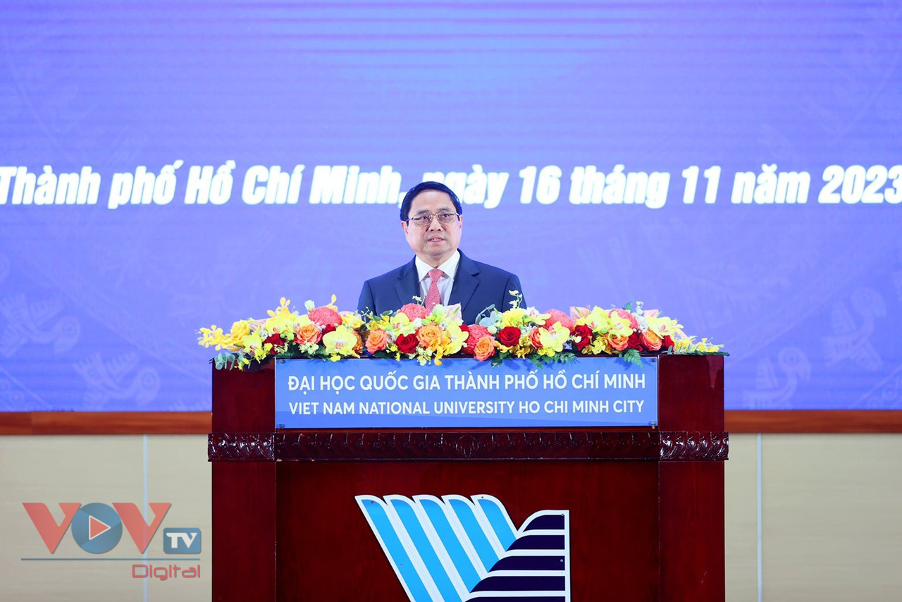 Thủ tướng Phạm Minh Chính dự lễ khai khóa Đại học Quốc gia thành phố Hồ Chí Minh- Ảnh 1.