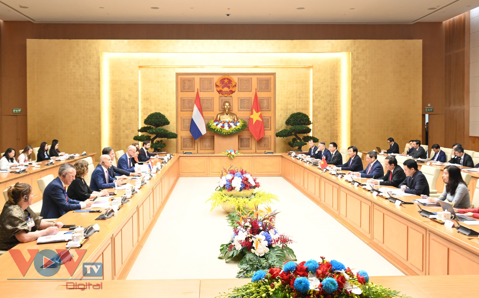 Thủ tướng chủ trì Lễ đón và hội đàm với Thủ tướng Hà Lan Mark Rutte - Ảnh 4.