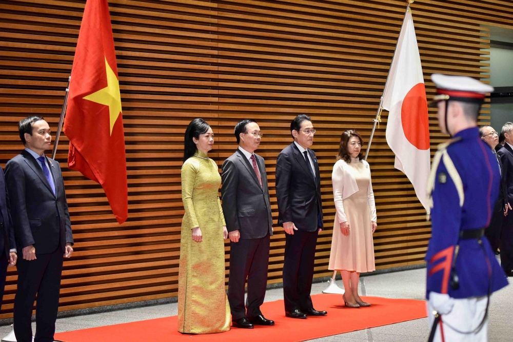Chủ tịch nước Võ Văn Thưởng hội đàm với Thủ tướng Nhật Bản- Ảnh 1.