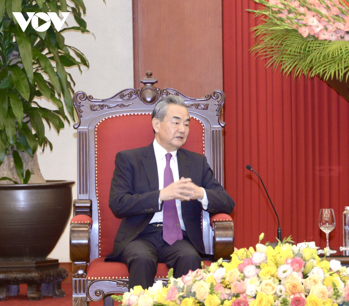 Tổng Bí thư Nguyễn Phú Trọng tiếp Bộ trưởng Bộ Ngoại giao Trung Quốc Vương Nghị- Ảnh 6.
