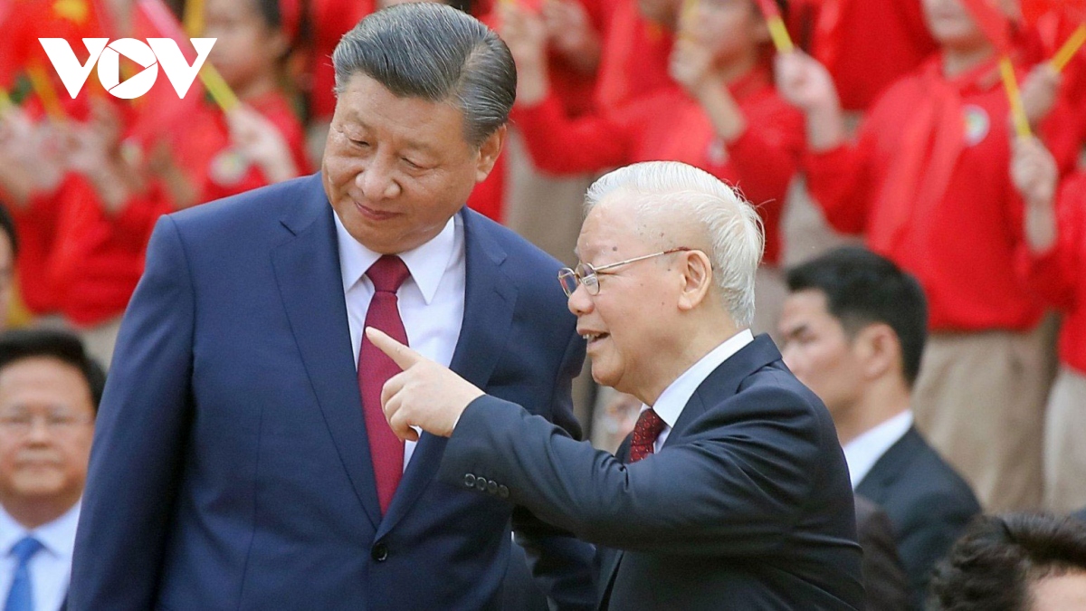 Toàn cảnh lễ đón cấp nhà nước Tổng Bí thư, Chủ tịch Trung Quốc Tập Cận Bình và Phu nhân- Ảnh 10.