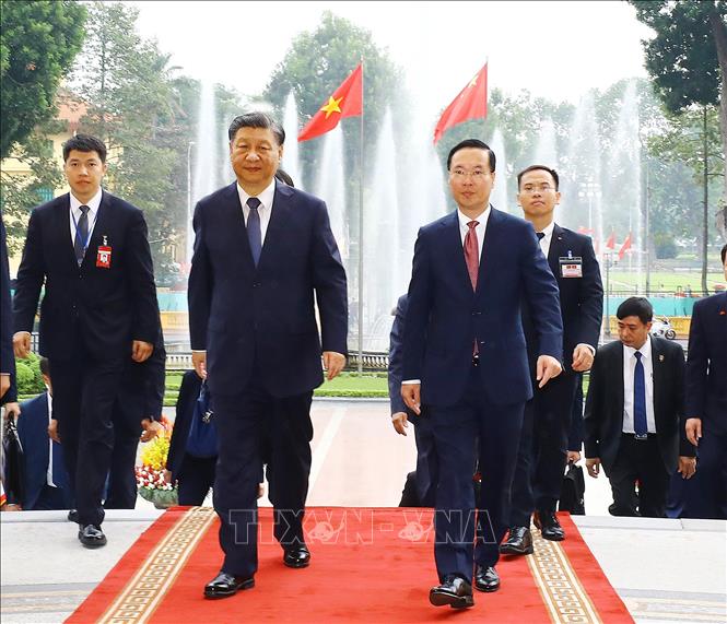 Chủ tịch nước Võ Văn Thưởng hội kiến Tổng Bí thư, Chủ tịch nước Trung Quốc Tập Cận Bình- Ảnh 2.