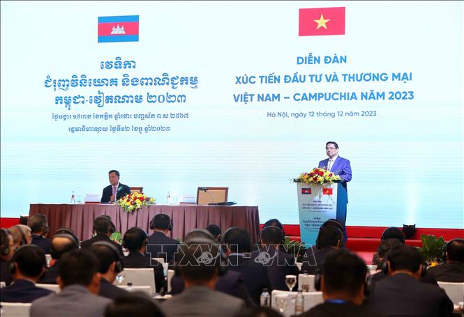 Diễn đàn Xúc tiến đầu tư và thương mại Việt Nam - Campuchia- Ảnh 1.