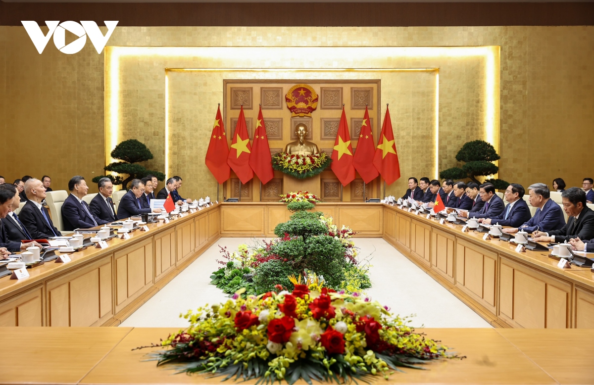 Thủ tướng Chính phủ Phạm Minh Chính hội kiến Tổng Bí thư, Chủ tịch nước Trung Quốc Tập Cận Bình- Ảnh 3.