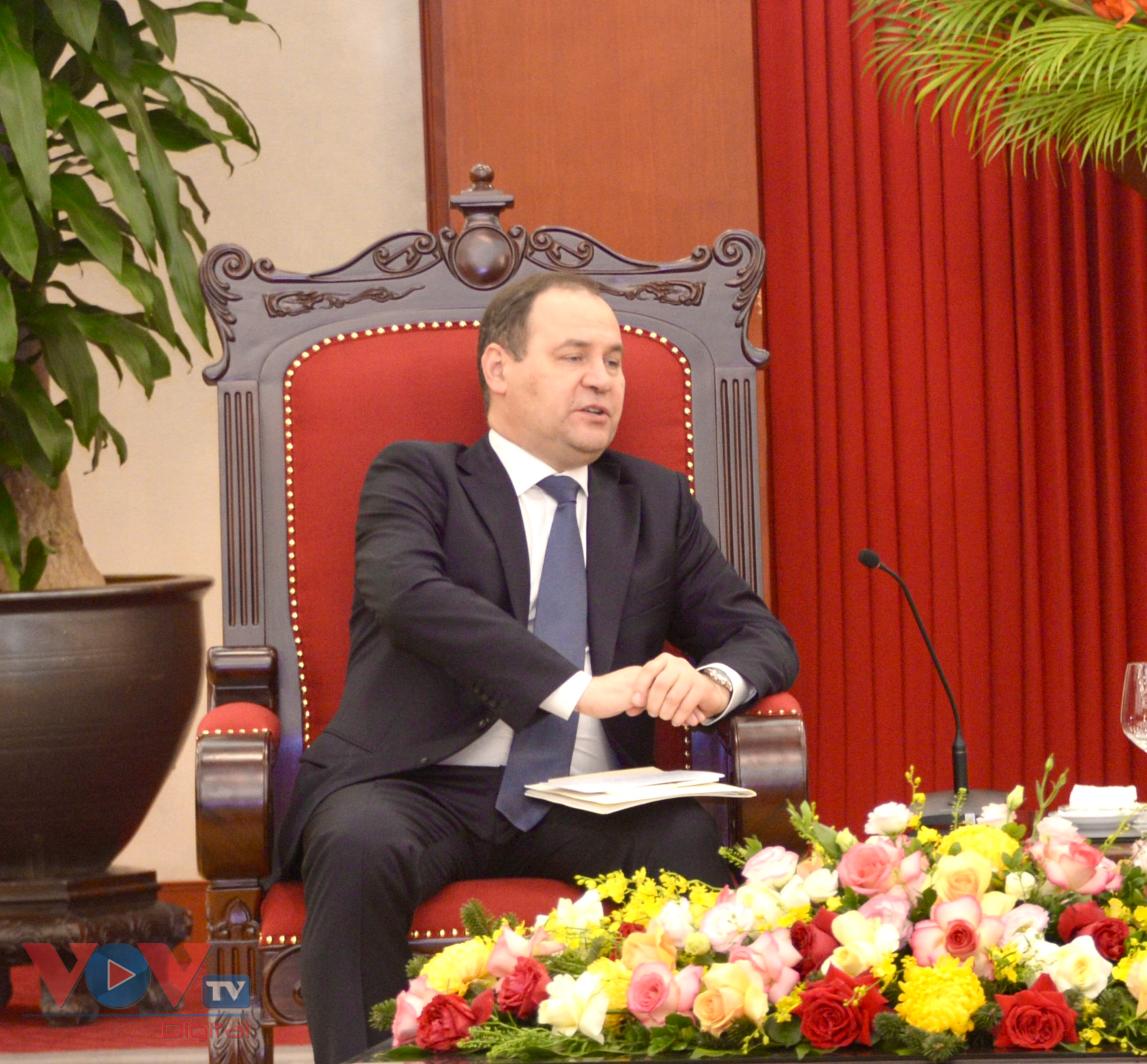 Tổng Bí thư Nguyễn Phú Trọng tiếp Thủ tướng Belarus Roman Golovchenko- Ảnh 4.