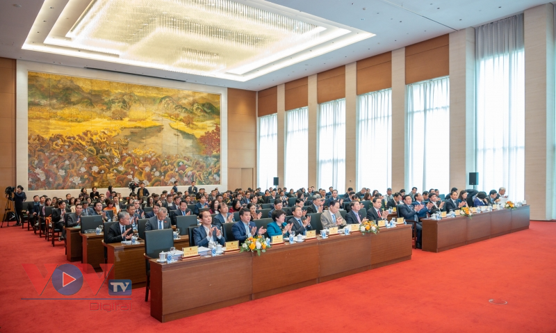 Chủ tịch Quốc hội Vương Đình Huệ dự Hội nghị triển khai công tác đối ngoại của Quốc hội năm 2023 - Ảnh 1.
