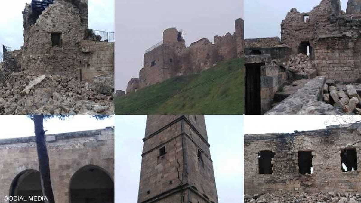 Nhiều tòa nhà lịch sử và địa điểm khảo cổ tại Syria bị phá hủy do động đất - Ảnh 1.