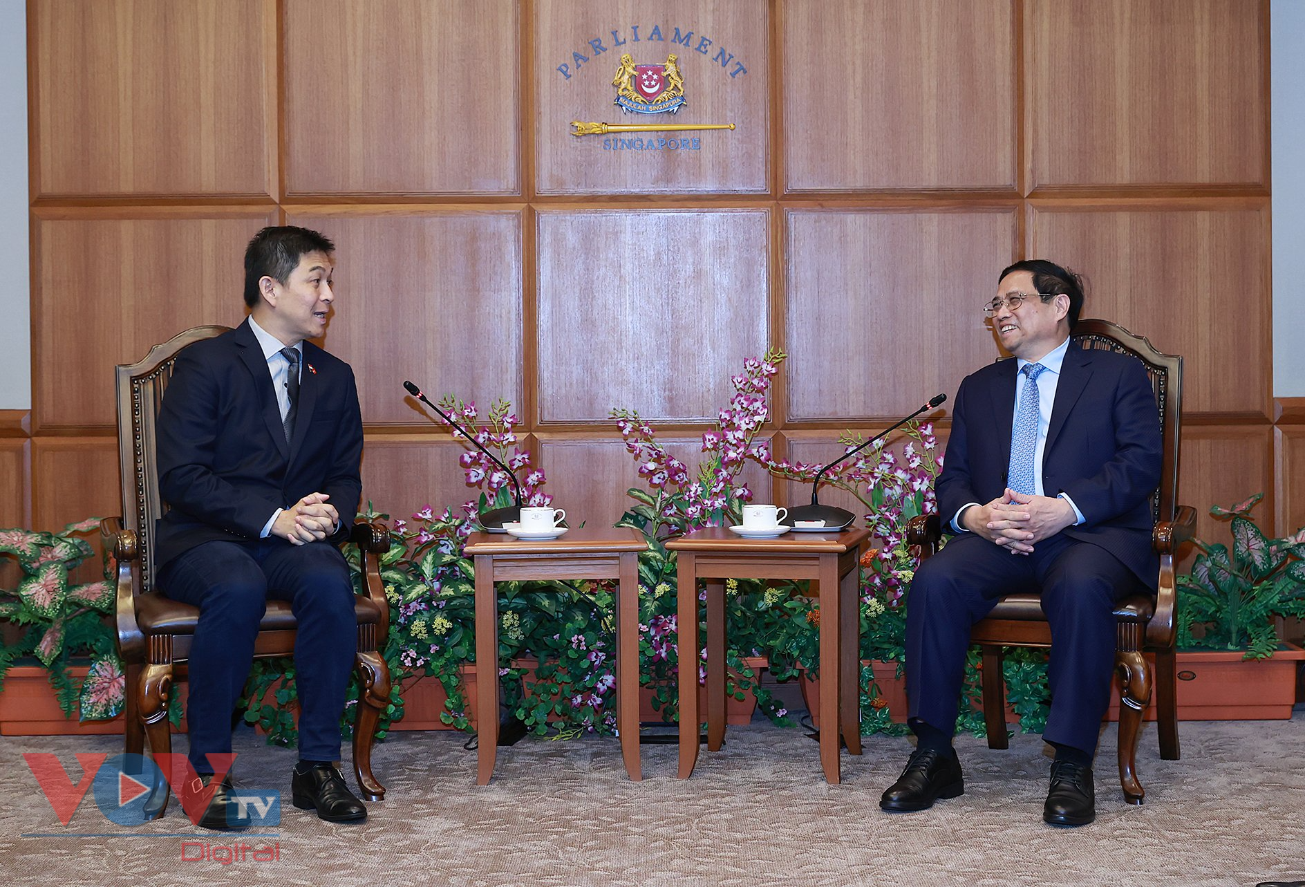 Thủ tướng Chính phủ Phạm Minh Chính hội kiến Chủ tịch Quốc hội Singapore Tan Chuan Jin - Ảnh 2.