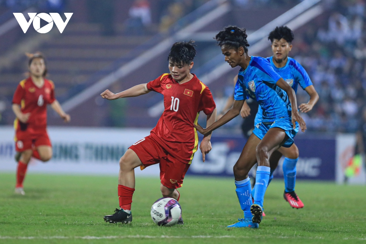 Nhật Lan ghi bàn đẹp mắt, U20 nữ Việt Nam tiến bước ở vòng loại châu Á - Ảnh 7.