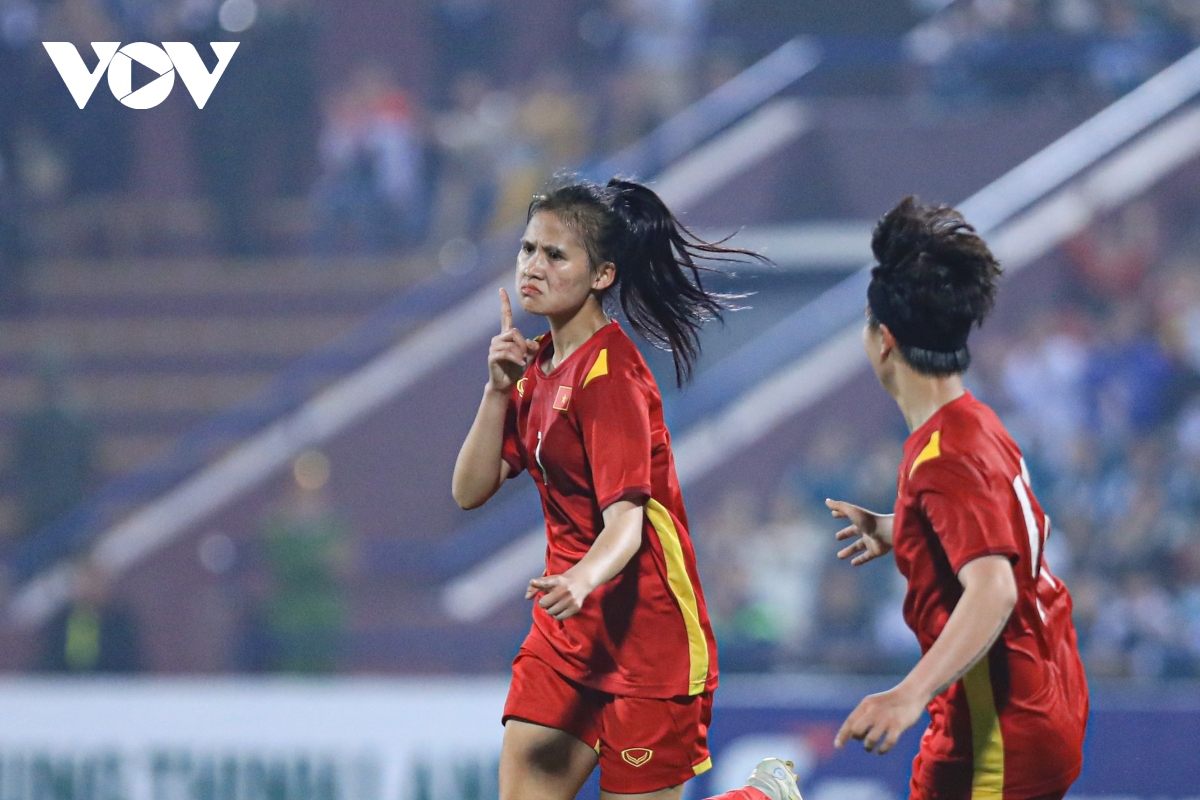Nhật Lan ghi bàn đẹp mắt, U20 nữ Việt Nam tiến bước ở vòng loại châu Á - Ảnh 8.