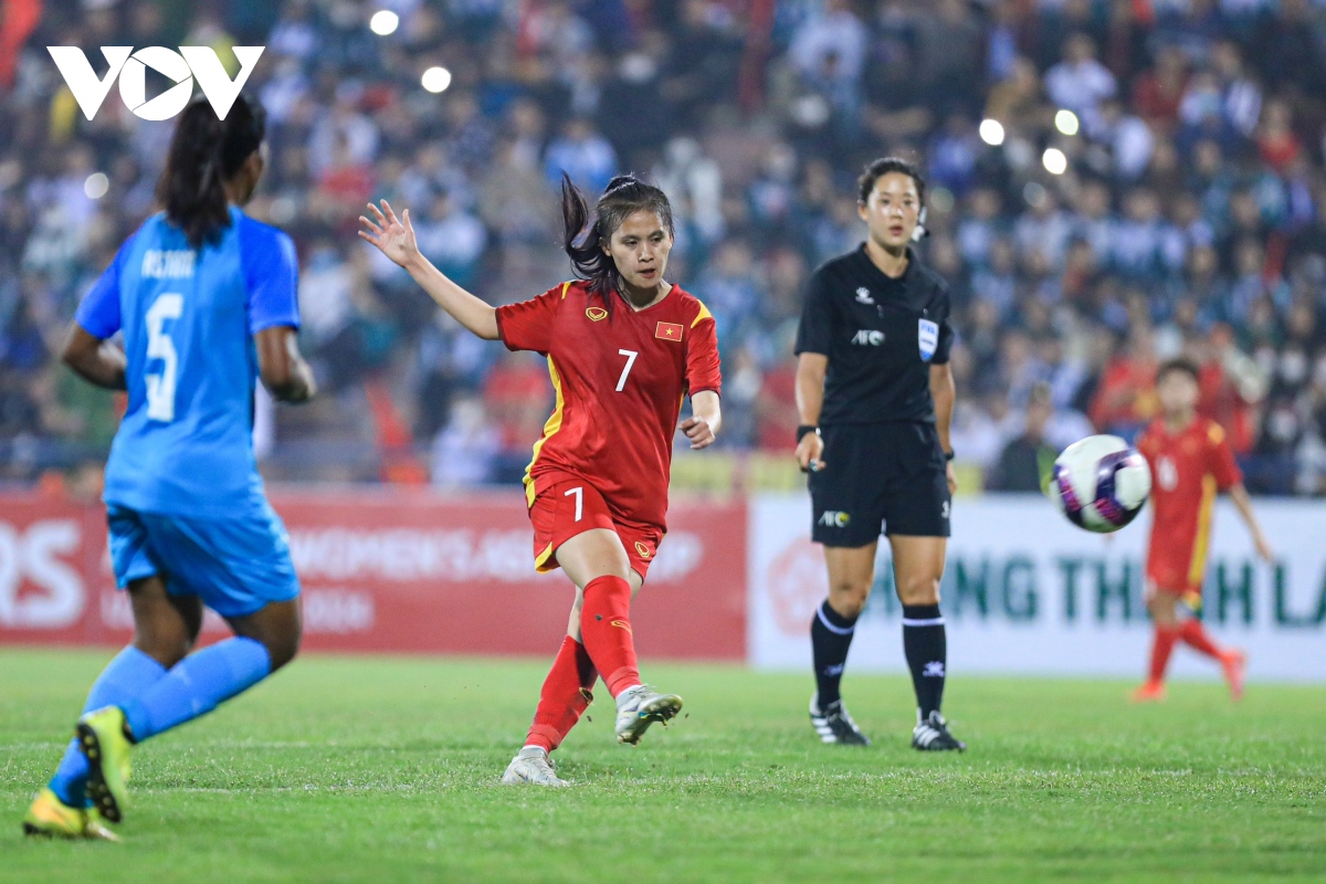 Nhật Lan ghi bàn đẹp mắt, U20 nữ Việt Nam tiến bước ở vòng loại châu Á - Ảnh 9.