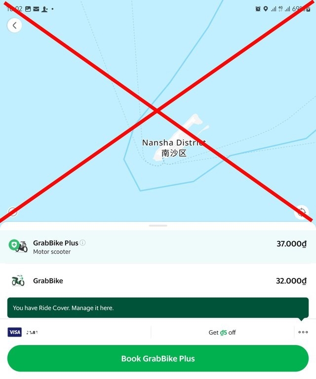 Phạt Grab 60 triệu đồng vì bản đồ trong ứng dụng không thể hiện đầy đủ 'Quần đảo Trường Sa', 'Quần đảo Hoàng Sa' - Ảnh 1.