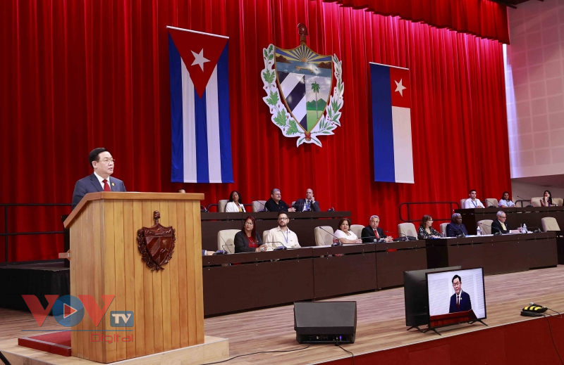 Chủ tịch Quốc hội Vương Đình Huệ phát biểu tại phiên họp toàn thể của Quốc hội Cuba - Ảnh 2.