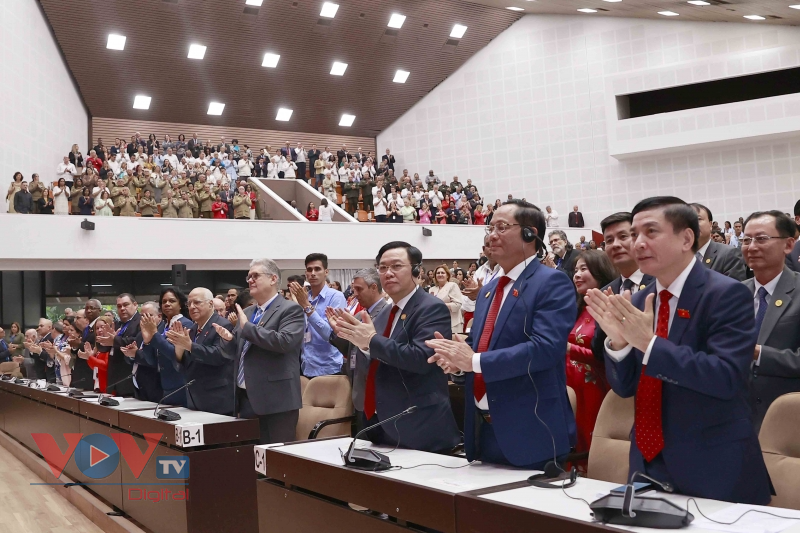 Chủ tịch Quốc hội Vương Đình Huệ phát biểu tại phiên họp toàn thể của Quốc hội Cuba - Ảnh 6.