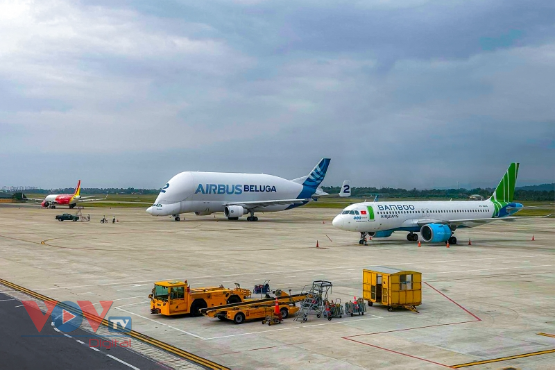 Ngắm máy bay siêu vận tải của hãng Airbus lần đầu đáp ở sân bay Đà Nẵng  - Ảnh 6.