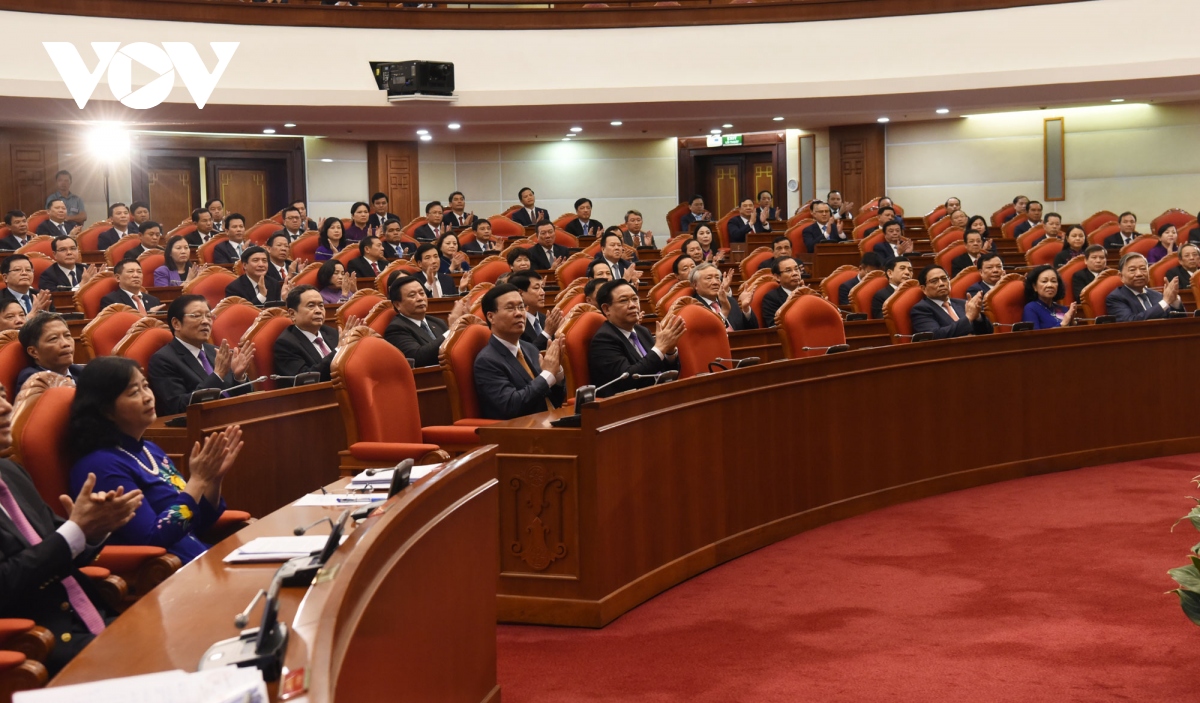 Toàn cảnh phiên bế mạc Hội nghị giữa nhiệm kỳ BCH Trung ương Đảng khóa XIII - Ảnh 11.