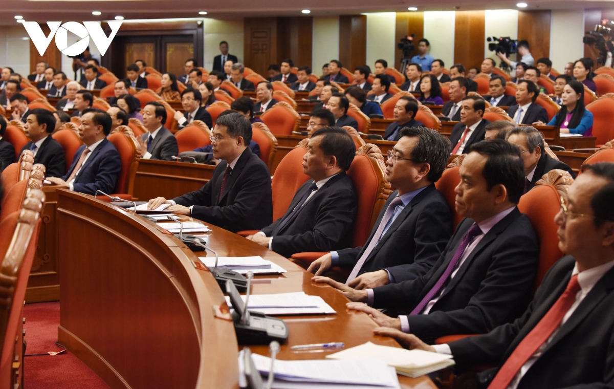 Toàn cảnh phiên bế mạc Hội nghị giữa nhiệm kỳ BCH Trung ương Đảng khóa XIII - Ảnh 10.