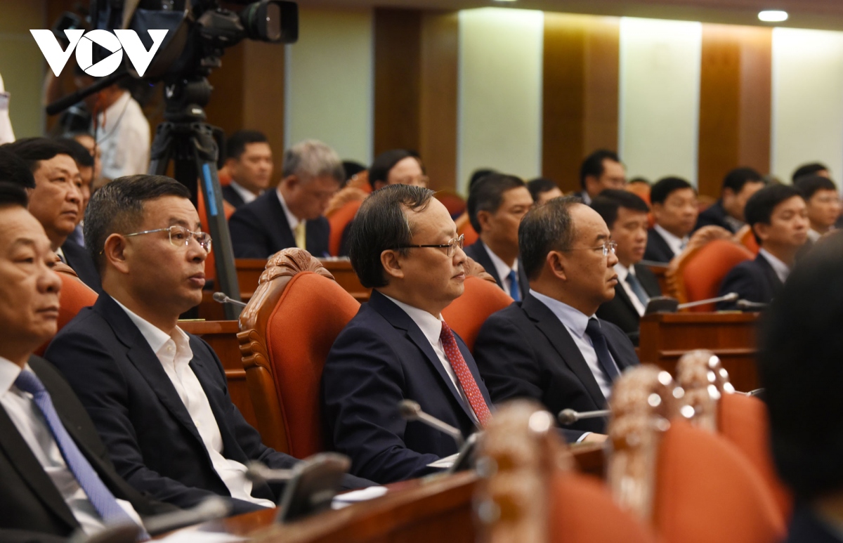 Toàn cảnh phiên bế mạc Hội nghị giữa nhiệm kỳ BCH Trung ương Đảng khóa XIII - Ảnh 7.