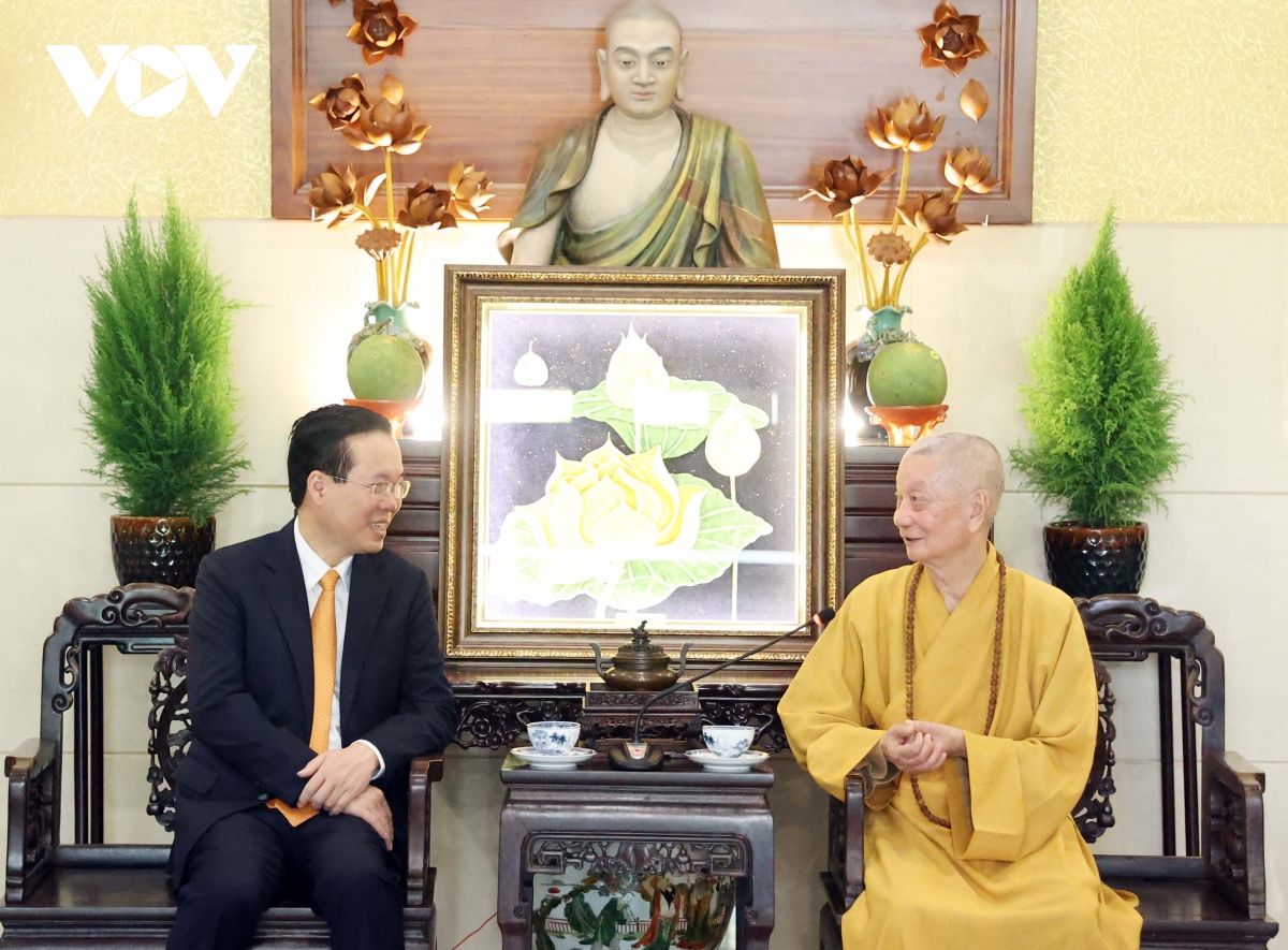 Chủ tịch nước chúc mừng Đại lễ Phật đản tại Thành phố Hồ Chí Minh - Ảnh 2.