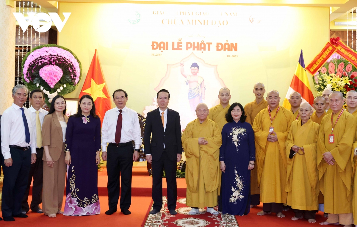 Chủ tịch nước chúc mừng Đại lễ Phật đản tại Thành phố Hồ Chí Minh - Ảnh 11.