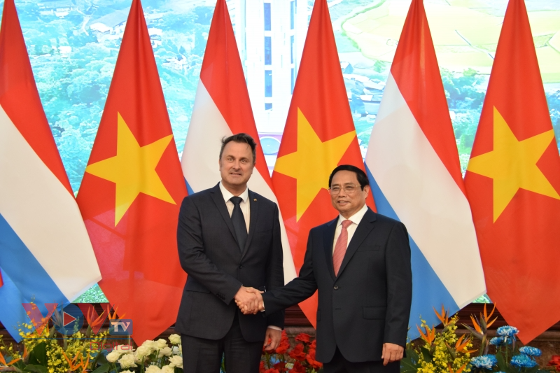 Thủ tướng Phạm Minh Chính chủ trì lễ đón Thủ tướng Đại Công quốc Luxembourg - Ảnh 13.