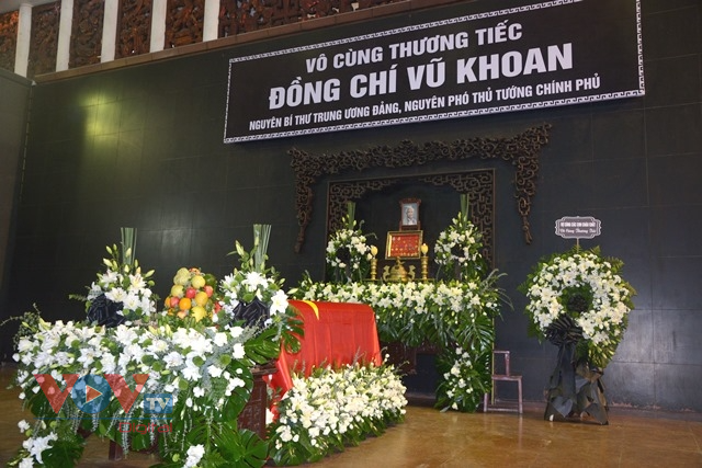Lễ viếng nguyên Phó Thủ tướng Chính phủ Vũ Khoan - Ảnh 1.