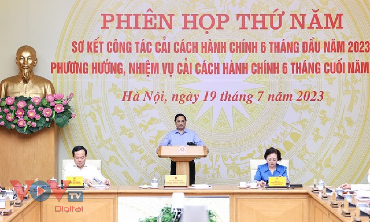Thủ tướng Phạm Minh Chính chủ trì phiên họp thứ 5 của Ban Chỉ đạo cải cách hành chính của Chính ph - Ảnh 1.