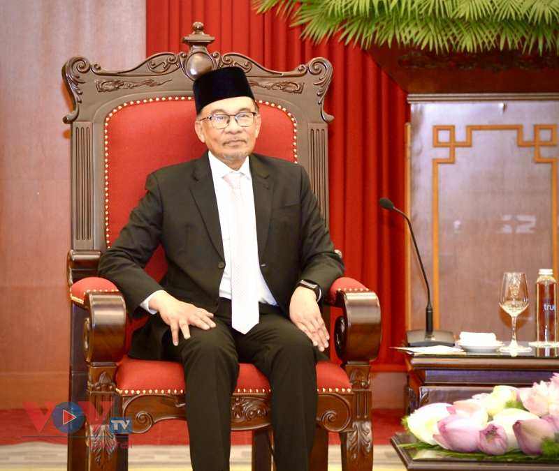Tổng Bí thư Nguyễn Phú Trọng tiếp Thủ tướng Malaysia Anwar Ibrahim  - Ảnh 5.