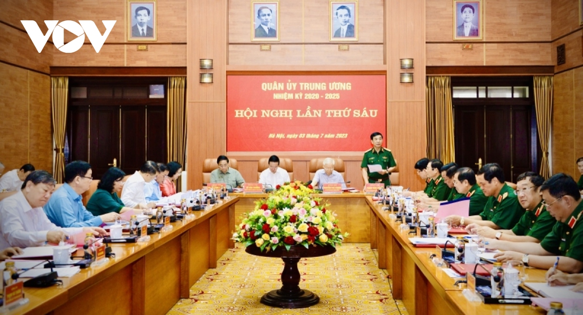 Tổng Bí thư Nguyễn Phú Trọng chủ trì hội nghị Quân ủy Trung ương 6 tháng đầu năm - Ảnh 8.