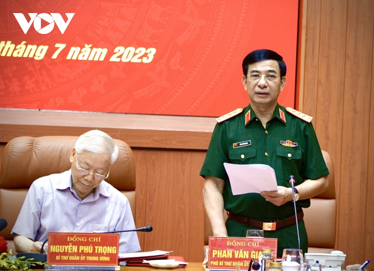 Tổng Bí thư Nguyễn Phú Trọng chủ trì hội nghị Quân ủy Trung ương 6 tháng đầu năm - Ảnh 7.