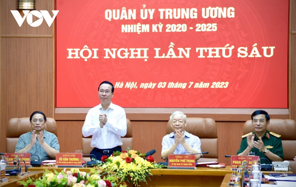 Tổng Bí thư Nguyễn Phú Trọng chủ trì hội nghị Quân ủy Trung ương 6 tháng đầu năm - Ảnh 3.