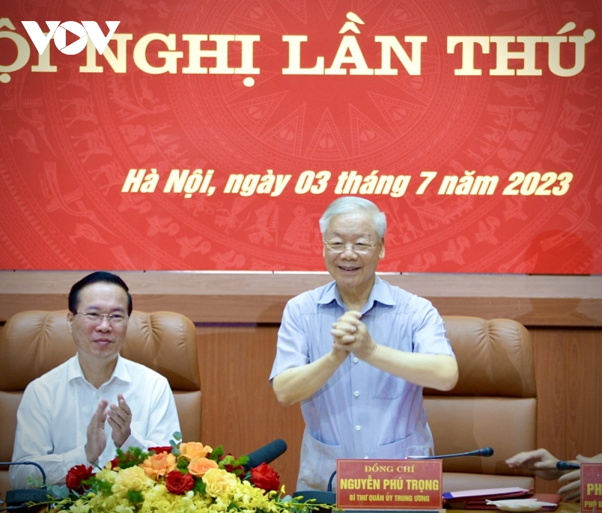 Tổng Bí thư Nguyễn Phú Trọng chủ trì hội nghị Quân ủy Trung ương 6 tháng đầu năm - Ảnh 2.