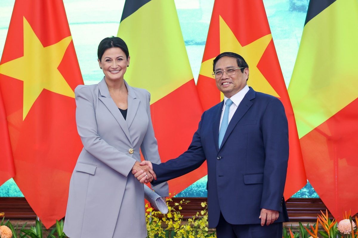 Thủ tướng Phạm Minh Chính tiếp Chủ tịch Thượng viện Bỉ - Ảnh 2.