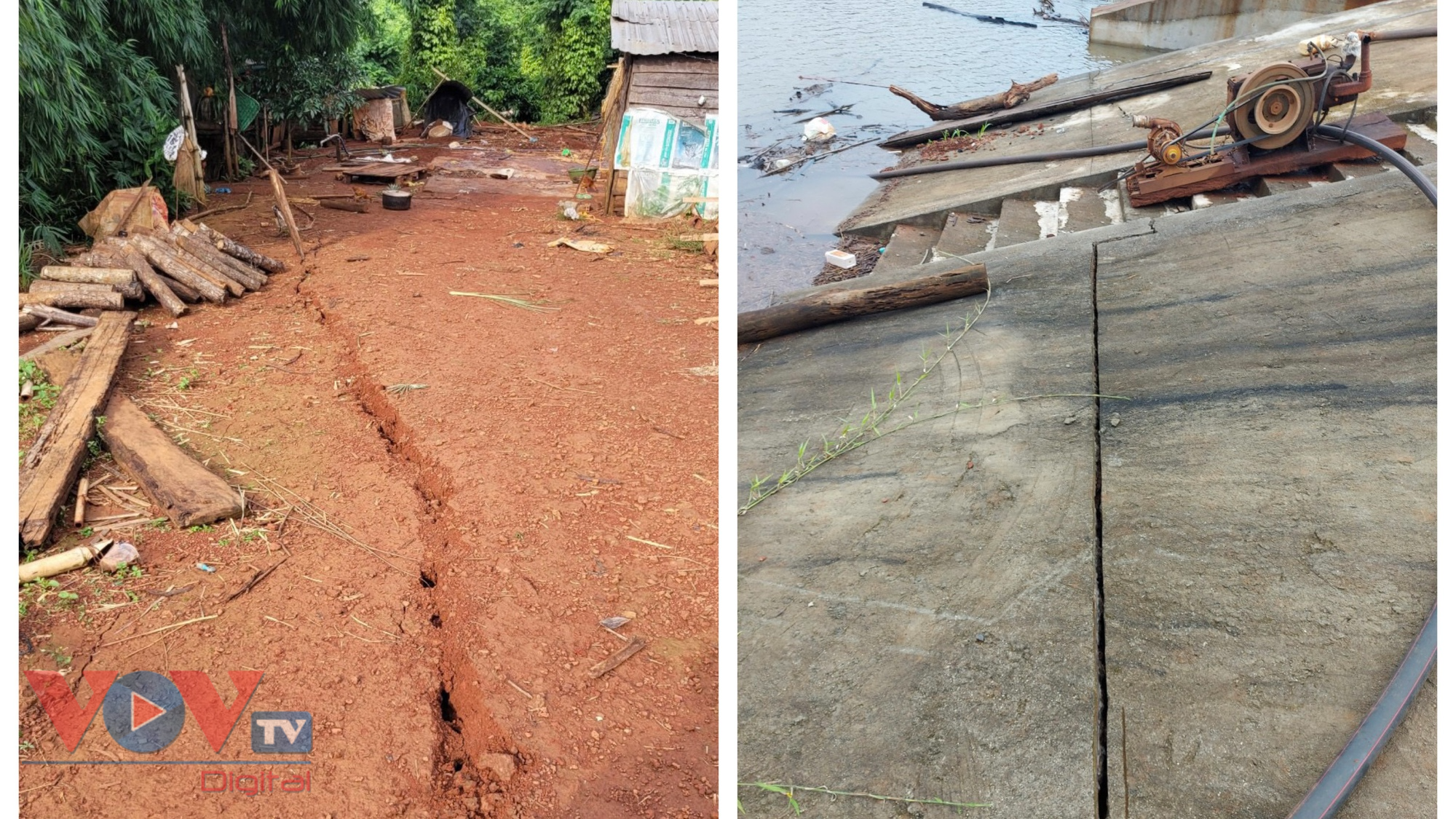 Chùm ảnh: Sụt lún, sạt lở khắp nơi do mưa lớn ở Đắk Nông - Ảnh 9.