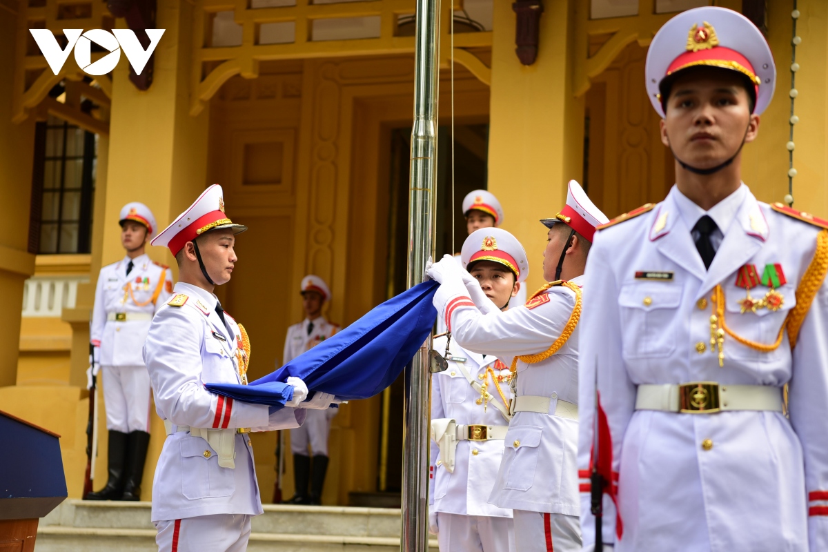 Toàn cảnh lễ thượng cờ kỷ niệm 56 năm ngày thành lập ASEAN - Ảnh 7.