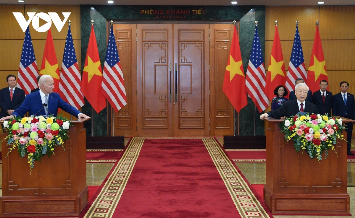 Việt Nam-Hoa Kỳ xác lập quan hệ Đối tác Chiến lược Toàn diện vì hòa bình, hợp tác, phát triển - Ảnh 1.
