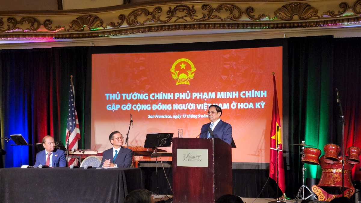 Thủ tướng Phạm Minh Chính gặp gỡ cộng đồng người Việt Nam tại Hoa Kỳ - Ảnh 1.
