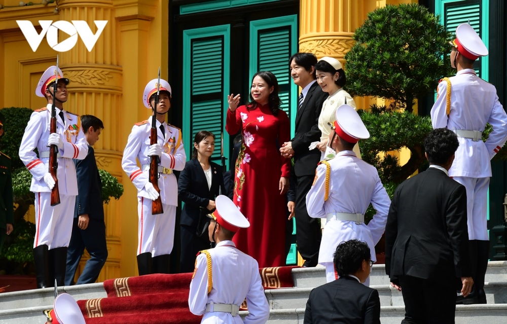 Phó Chủ tịch nước Võ Thị Ánh Xuân chủ trì lễ đón Hoàng Thái tử Nhật Bản - Ảnh 7.
