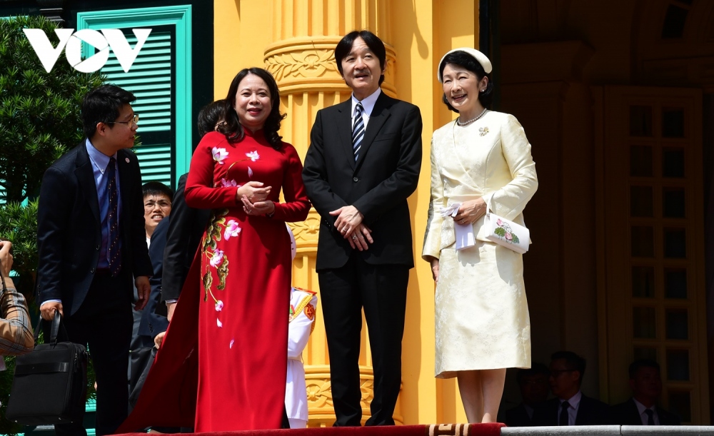 Phó Chủ tịch nước Võ Thị Ánh Xuân chủ trì lễ đón Hoàng Thái tử Nhật Bản - Ảnh 8.