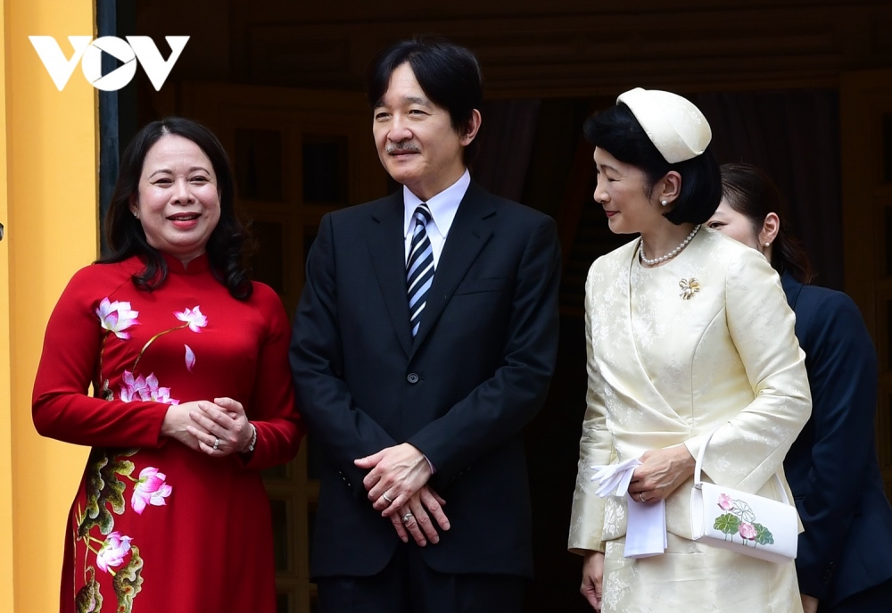 Phó Chủ tịch nước Võ Thị Ánh Xuân chủ trì lễ đón Hoàng Thái tử Nhật Bản - Ảnh 9.