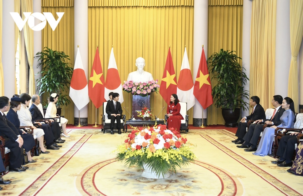 Phó Chủ tịch nước Võ Thị Ánh Xuân chủ trì lễ đón Hoàng Thái tử Nhật Bản - Ảnh 13.