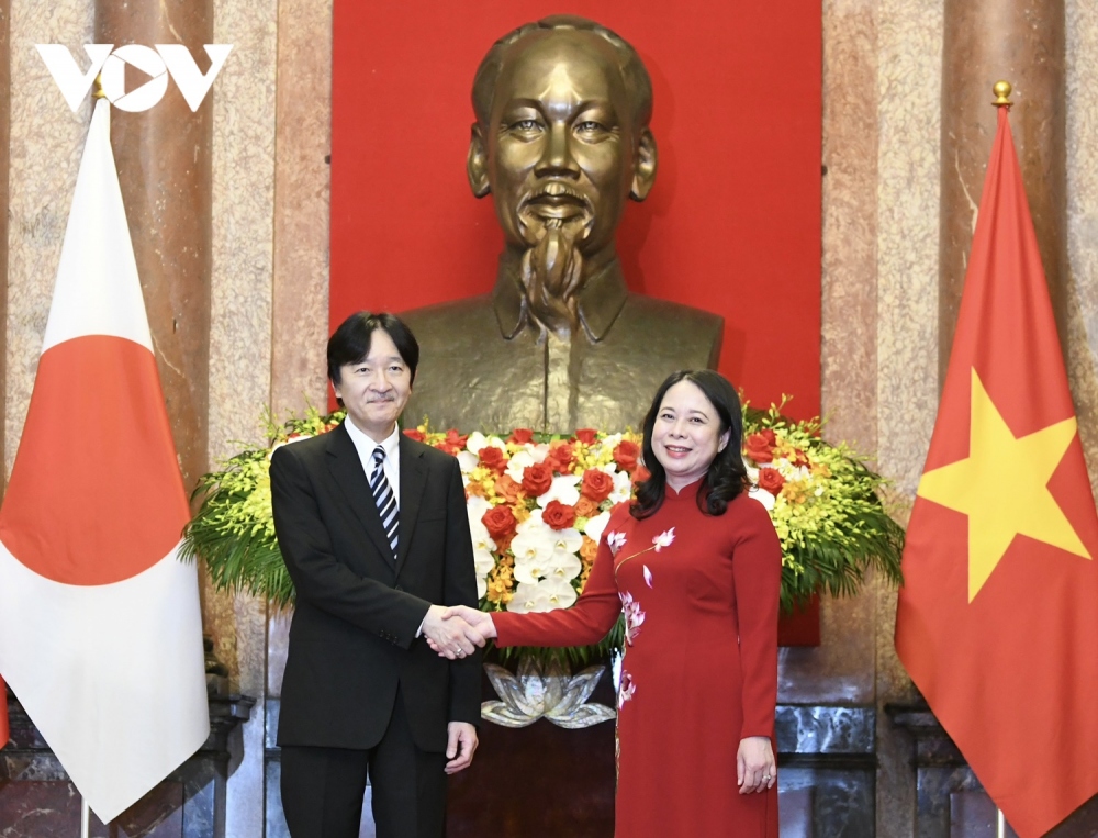 Phó Chủ tịch nước Võ Thị Ánh Xuân chủ trì lễ đón Hoàng Thái tử Nhật Bản - Ảnh 10.