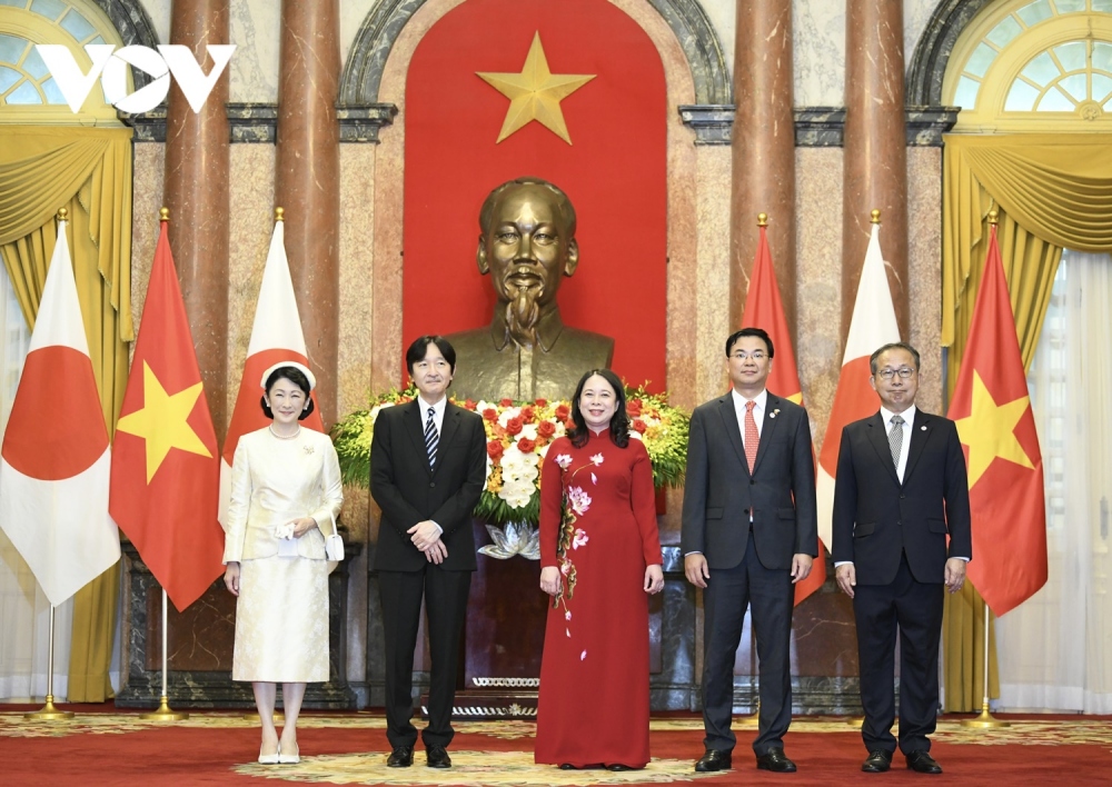 Phó Chủ tịch nước Võ Thị Ánh Xuân chủ trì lễ đón Hoàng Thái tử Nhật Bản - Ảnh 11.