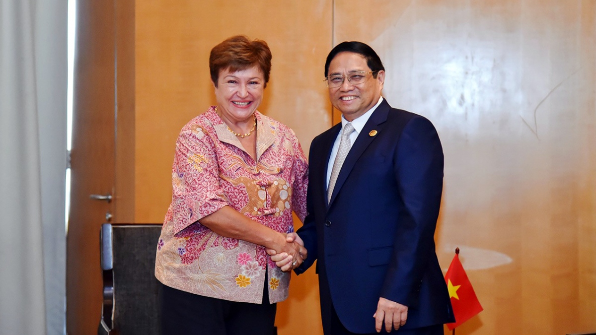 Thủ tướng Phạm Minh Chính tiếp Giám đốc điều hành IMF - Ảnh 1.