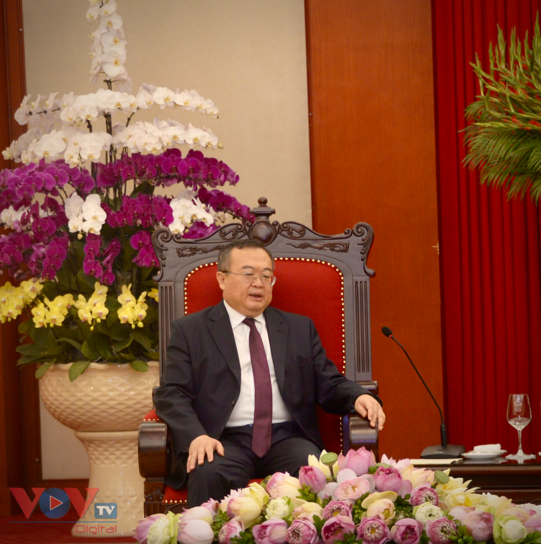 Tổng Bí thư Nguyễn Phú Trọng tiếp Trưởng Ban liên lạc đối ngoại TƯ ĐCS Trung Quốc - Ảnh 5.