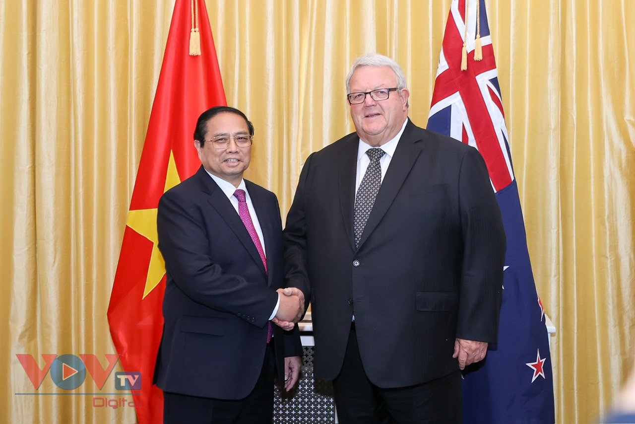 Thủ tướng Phạm Minh Chính hội kiến Chủ tịch Quốc hội và Toàn quyền New Zealand  - Ảnh 1.