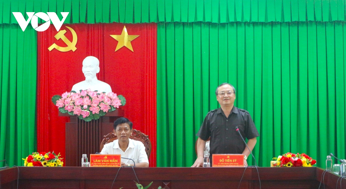 Tổng Giám đốc Đài Tiếng Việt Nam Đỗ Tiến Sỹ thăm, làm việc với tỉnh Sóc Trăng- Ảnh 2.