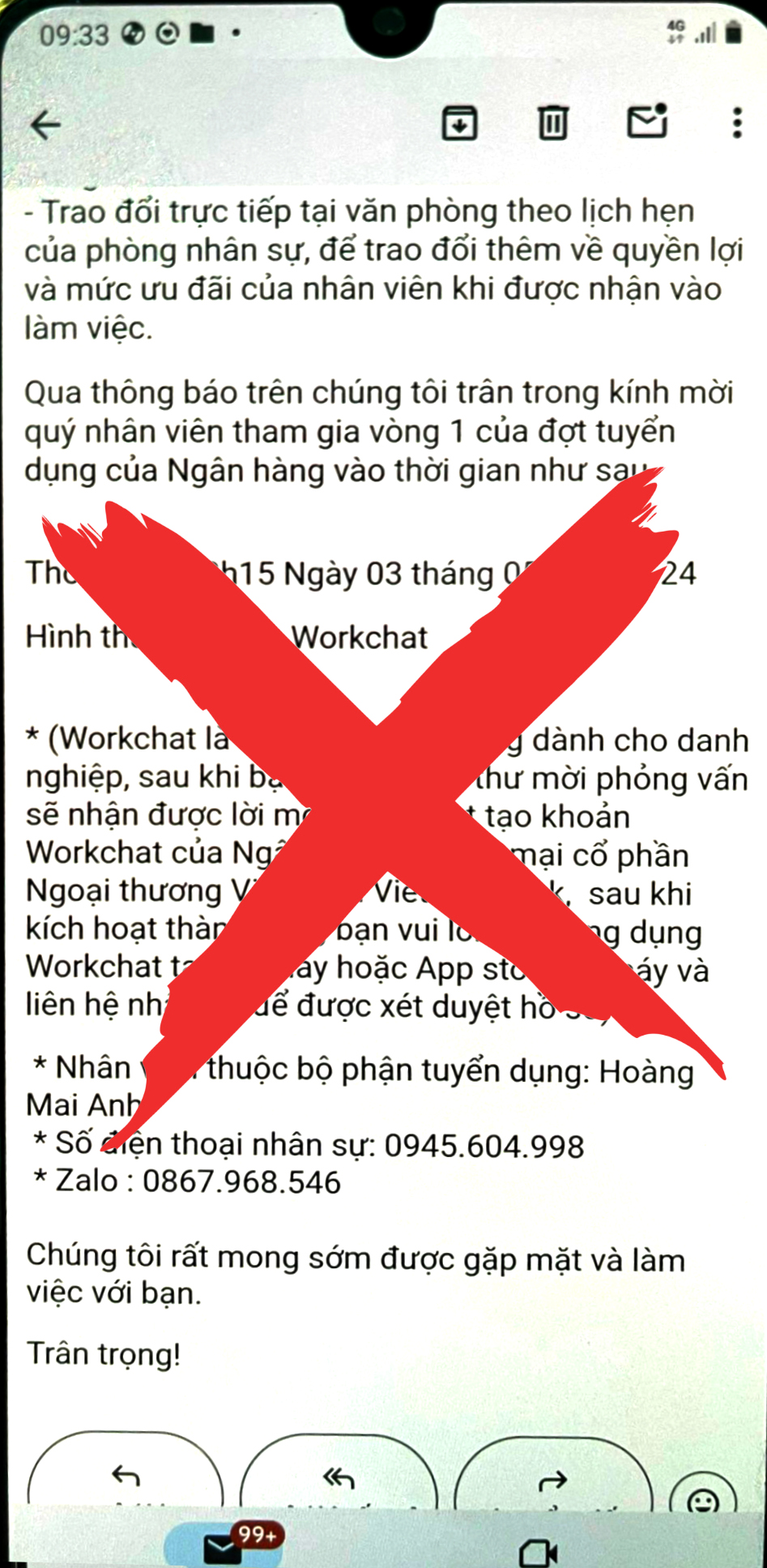 Cảnh báo tình trạng giả mạo Vietcombank thực hiện các hành vi có dấu hiệu lừa đào, chiếm đoạt tài sản- Ảnh 4.