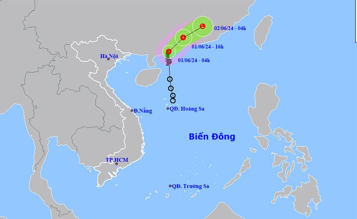 Bão số 1 suy yếu, thành áp thấp nhiệt đới- Ảnh 1.